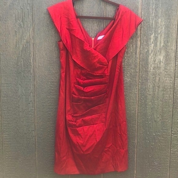 Calvin Klein Dresses & Skirts - Calvin Klein red formal dress size 16